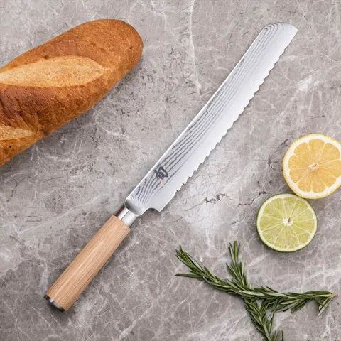 Kai Shun Classic White хлебный нож 225 мм