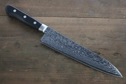 Sakai Takayuki Gyuto (Chef's Knife) 210 mm, AUS10 steel, 45 layer Damascus, mirror polished