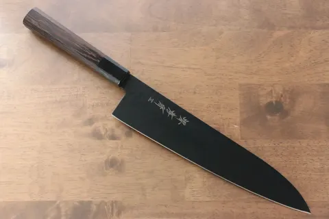 Sakai Takayuki Kurokage Gyuto (Chef's Knife) 240 mm, VG10 steel, hammered tsuchime finish, Teflon coated