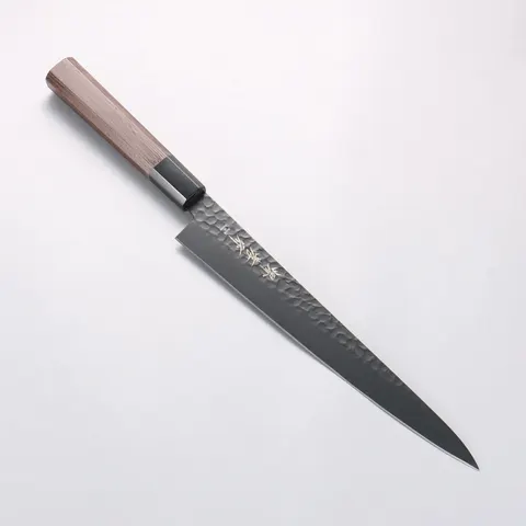 Sakai Takayuki Kurokage Sujihiki (Slicer) 240 mm, VG10 steel, hammered tsuchime finish, Teflon coated
