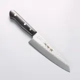Sakai Takayuki нож сантоку 165 мм, сталь Aogami (синяя бумажная), трёхслойная, кованая текстура цутимэ, 1
