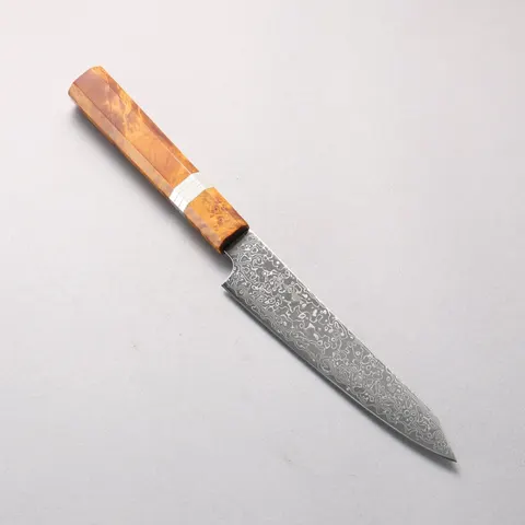Kanjo Kiritsuke Petty Knife 150 mm, SG2 powder steel, Damascus, polished finish