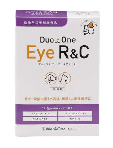 Meni-One Eye Health Supplement for Dogs and Cats Duo One Eye R&C, 180 Tablets