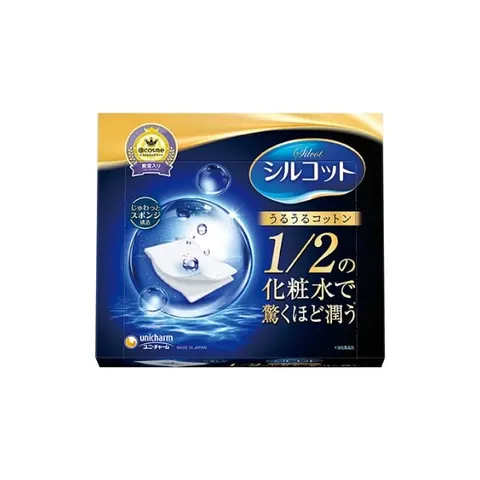 Unicharm cosmetic cotton pads Silcot Uruuru Cotton, 40 pcs