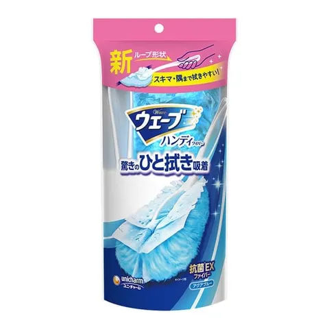 Unicharm handy duster Wave Handy Wiper, holder and 1 replacement sheet