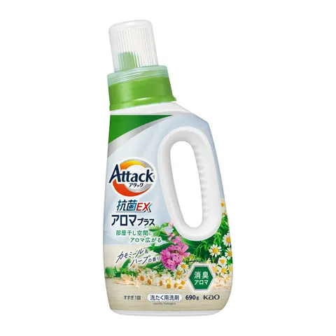 Attack Antibacterial Laundry Detergent Aroma Plus with Chamomile and Herbs