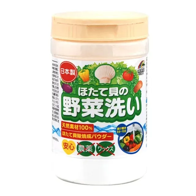 Порошок из раковин морских гребешков для мытья овощей и фруктов, UNIMAT RIKEN Scallop vegetable wash, 100ｇ