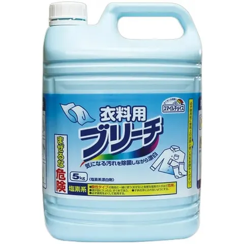 Отбеливатель для белого белья, на основе хлора, Mitsuei Smile Choice Clothing Bleach Commercial Use, 5kg