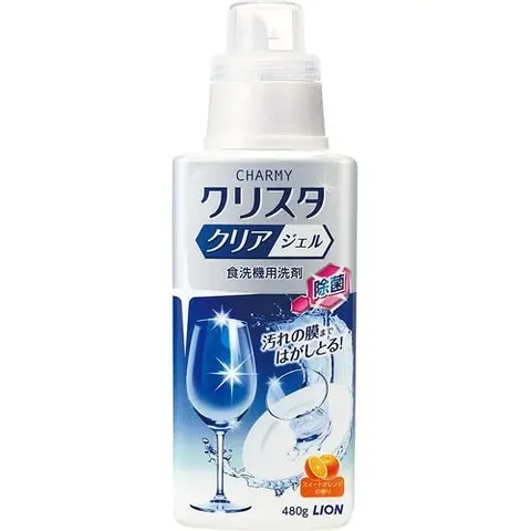 Гель для посудомоечных машин, аромат апельсина, Lion Charmy Christa Clear Gel Sweet Orange Fragrance, 480g