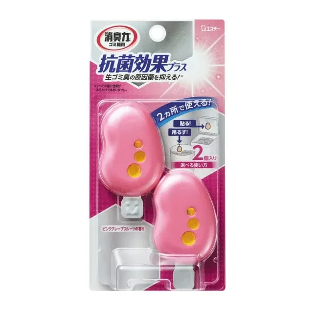 Ароматизатор для мусорной корзины, аромат грейпфрута, ST Antibacterial Effect for Trash Can Plus Pink Grapefruit Fragrance, 2шт