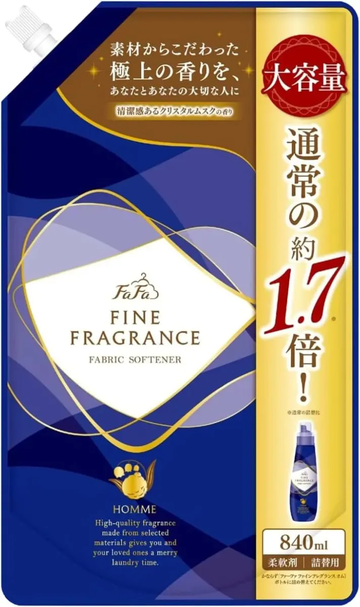 Кондиционер для белья, антистатический, аромат Prime Floral с турецкой розой, запасной блок, NS FaFa Fine Fragrance Beaute, Refill, 840ml