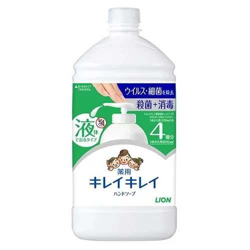 Lion KireiKirei Medicinal Liquid HS Extra Large Refill, 800ml