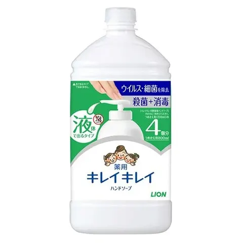 Lion KireiKirei Medicinal Liquid HS Extra Large Refill, 800ml