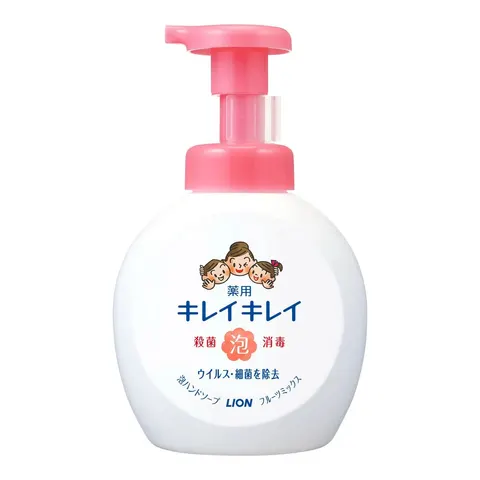 Lion KireiKirei Medicated Foaming Hand Soap, Large Size, Fruit Mix Fragrance, 500ml