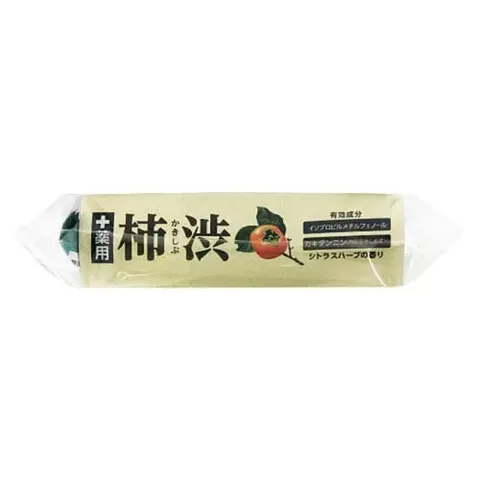 Мыло туалетное на основе танинов хурмы, от запаха пота и тела, Pelican Soap Family Soap Medicinal Kakishibu, 80g/2шт