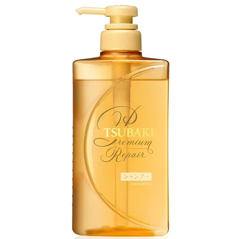 Шампунь для повреждённых волос, с маслом камелии, дозатор, Tsubaki Premium Repair Shampoo, 490ml