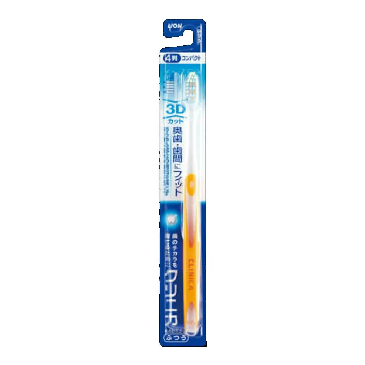 Зубная щётка средней жёсткости, многоуровневая щетина, Lion Clinica Toothbrush 3D Cut Normal, 1шт