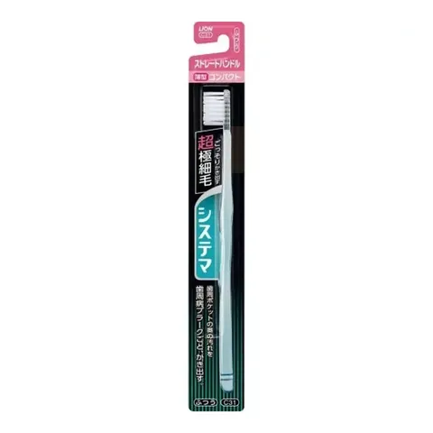 Lion Dentor Systema toothbrush straight handle compact normal