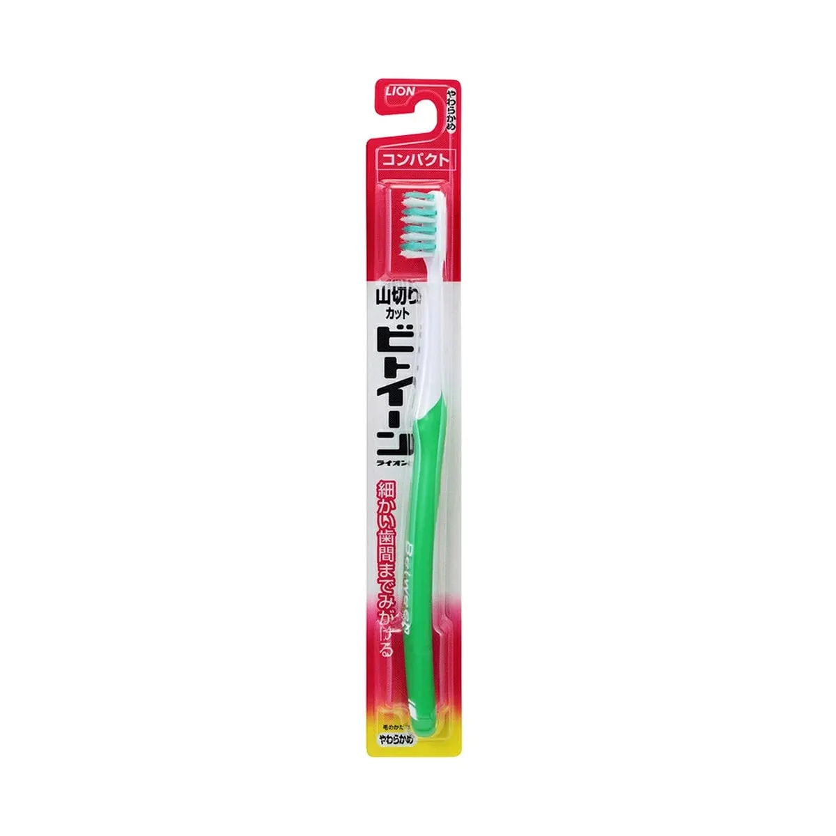 Зубная щётка, мягкая, для слабых дёсен, Lion Toothbrush Soft With Compact Head, 1шт