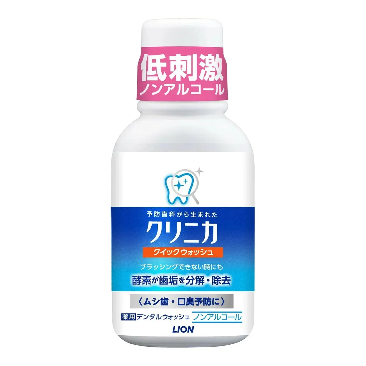 Ополаскиватель для полости рта, антибактериальный, аромат мяты, Lion Clinica Quick Wash, 80ml