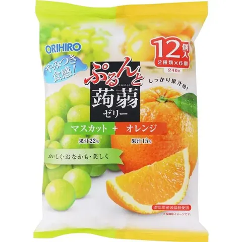 Orihiro Purunto Konjac Jelly Pouch Muscat + Orange