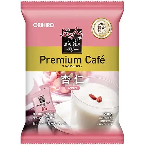 Желе конняку со вкусом миндаля, Orihiro Purunto Konjac Jelly Premium Cafe  Almond, 10шт