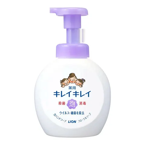 Lion Kirei irei Medicated Foaming Hand Soap Floral Soap Fragrance, 500 ml