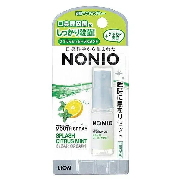 Спрей - освежитель дыхания, вкус цитруса и мяты, Lion Nonio Medicinal Mouth Spray Splash Citrus Mint, 5ml