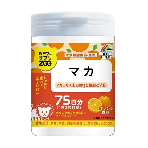 Цинк + перуанская мака - для мужского здоровья, UNIMAT RIKEN Snack supplement ZOO Zinc + Maca, 150 шт
