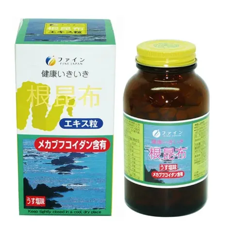 Пищевая добавка - Экстракт ламинарии с фукоиданом и минералами на 50дней, Fine Japan Kelp Root Extract Tablets, 500 таблеток