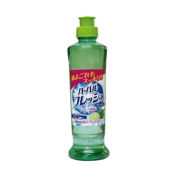 Средство для мытья посуды, овощей и фруктов, аромат лайма, Mitsuei Herbal Fresh Compact Green Lime, 250ml