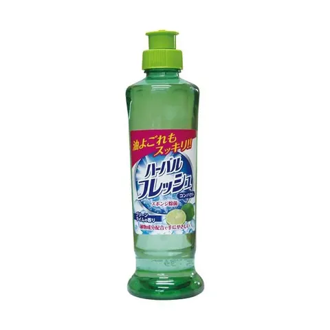 Средство для мытья посуды, овощей и фруктов, аромат лайма, Mitsuei Herbal Fresh Compact Green Lime, 250ml