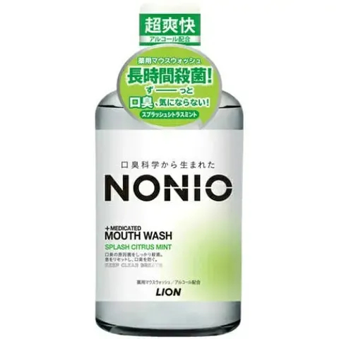 Lion Nonio Medicated Mouthwash Splash Citrus Mint, 600ml