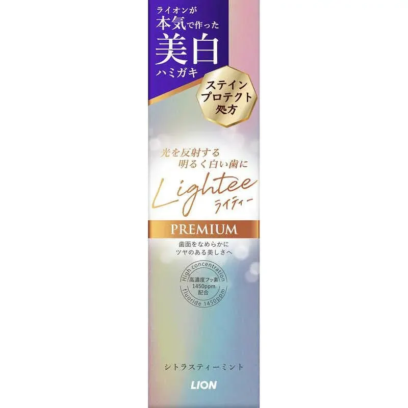 Зубная паста для восстановления белизны зубной эмали, Lion Lighty Toothpaste Premium, 100g