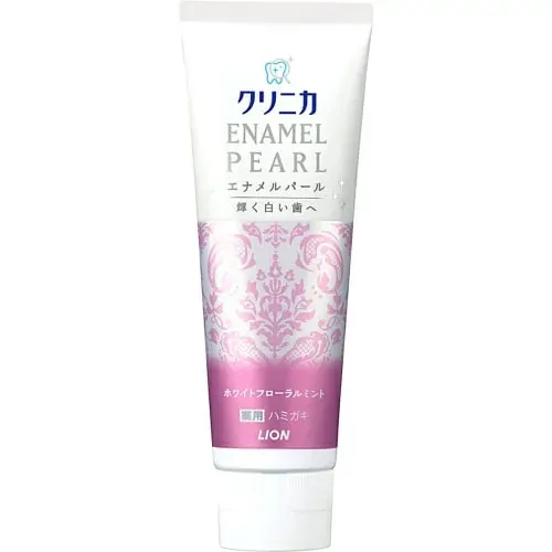 Зубная паста отбеливающая, со вкусом груши, мяты и жасмина, Lion Clinica Enamel Pearl White Floral Mint Toothpaste Whitening Mint, 130g