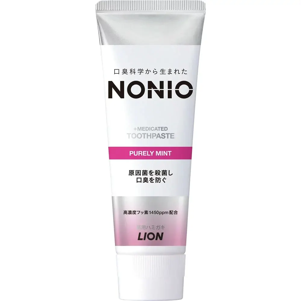 Зубная паста профилактическая, аромат фруктов и мяты, Lion Nonio Medicated Toothpaste Purely Mint, 130g