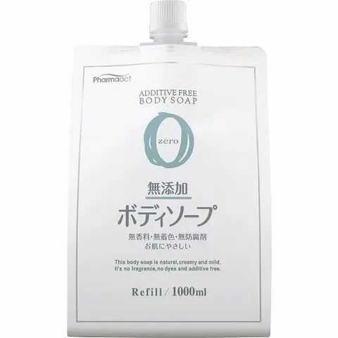 Гель для душа, для чувствительной кожи, запасной блок, Kumano Yushi Pharma Act Additive-Free Body Soap, Refill, 1L