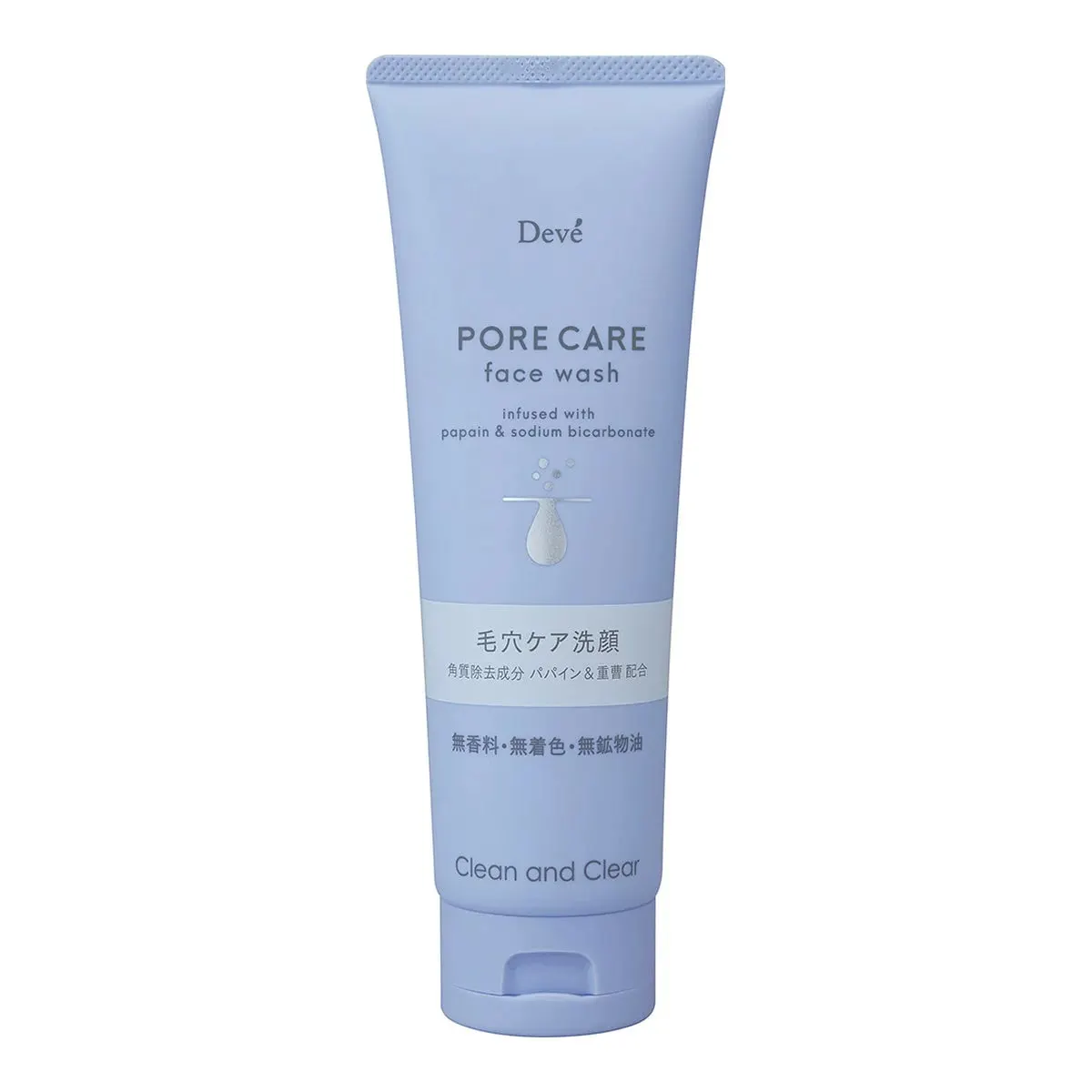 Крем-пенка для глубокого очищения пор, с экстрактом папайи, Kumano Yushi Dibe Pore Care Cleansing Foam, 170g