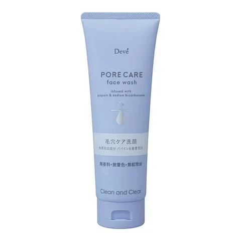 Крем-пенка для глубокого очищения пор, с экстрактом папайи, Kumano Yushi Dibe Pore Care Cleansing Foam, 170g