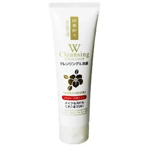 Крем-пенка для умывания и снятия макияжа, Kumano Yushi Four Seasons White Camellia Oil W Cleansing Foam, 190g