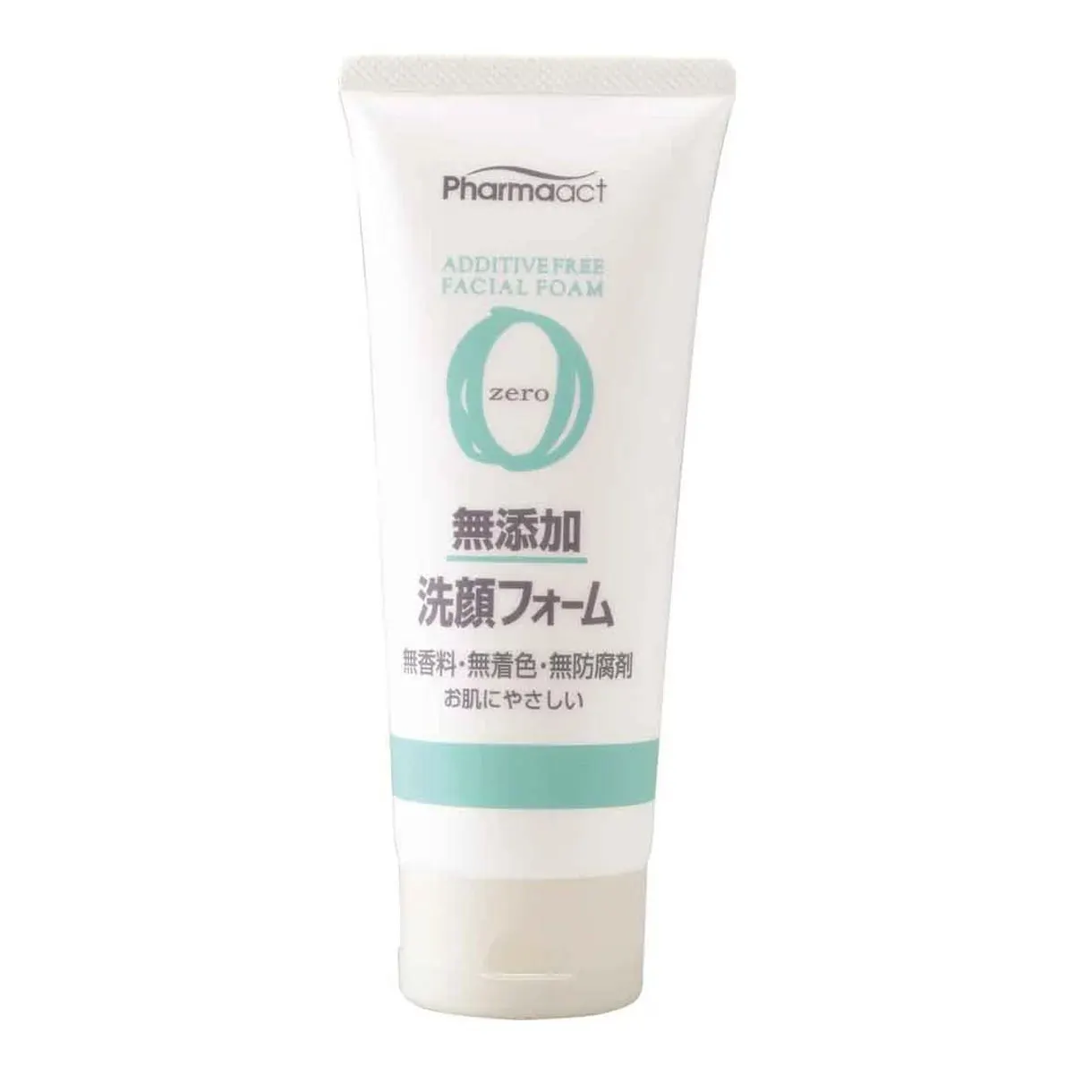 Крем-пенка для умывания, для чувствительной кожи, Kumano Yushi Pharma Act Additive-Free Cleansing Foam Tube, 130g