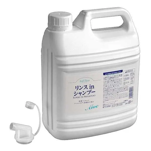 Шампунь для волос, увлажняющий, на основе экстракта алоэ, Mitsuei Soft Three Rinse in Shampoo Aloe Large Capacity, 4кg