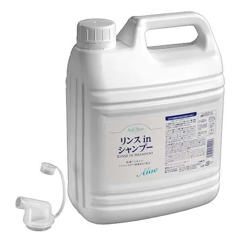 Шампунь для волос, увлажняющий, на основе экстракта алоэ, Mitsuei Soft Three Rinse in Shampoo Aloe Large Capacity, 4кg