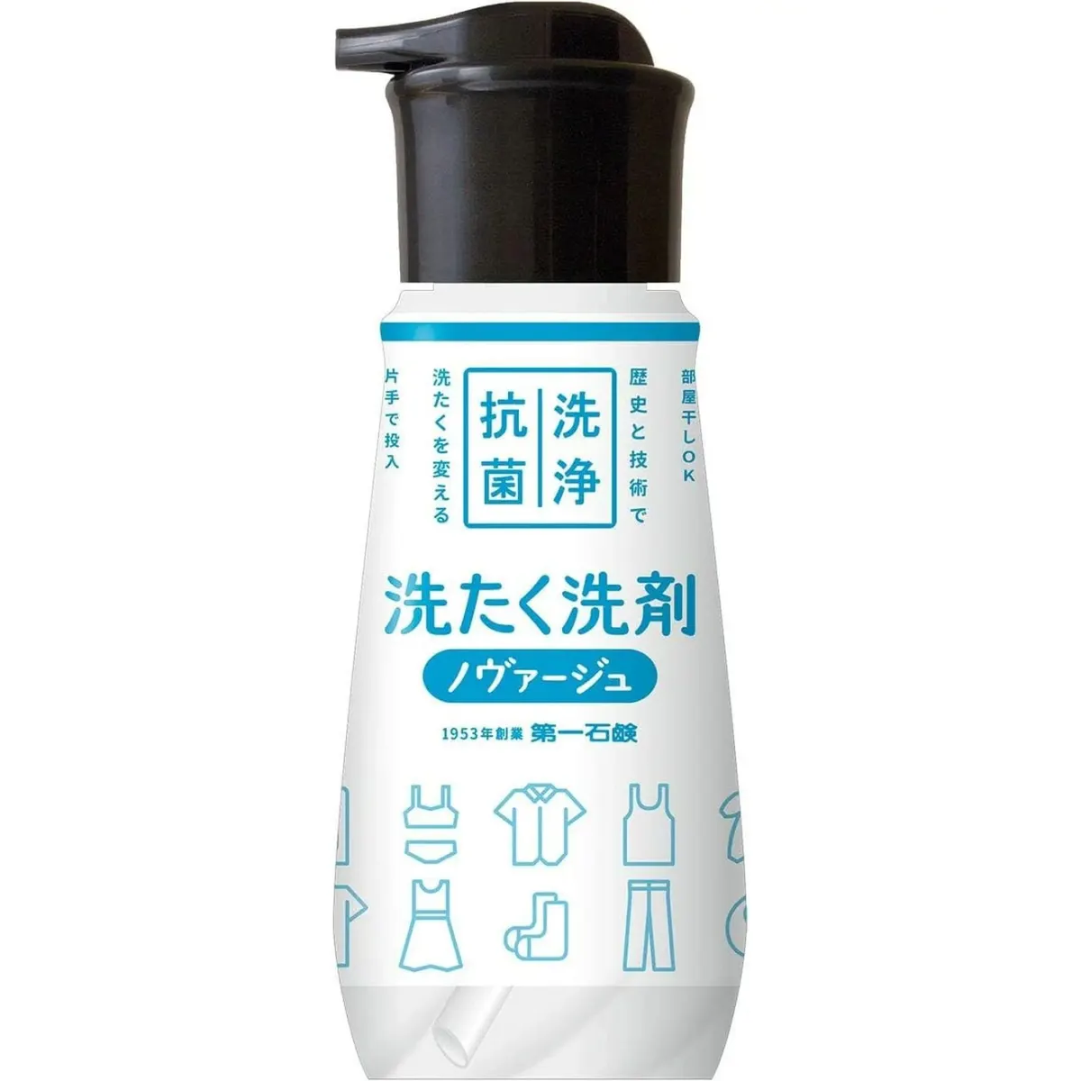 Концентрированное средство для стирки белья, дозатор, Daiichi Sekken Novage Super Concentrated Liquid Laundry Detergent Push Type, 300g