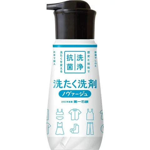 Концентрированное средство для стирки белья, дозатор, Daiichi Sekken Novage Super Concentrated Liquid Laundry Detergent Push Type, 300g