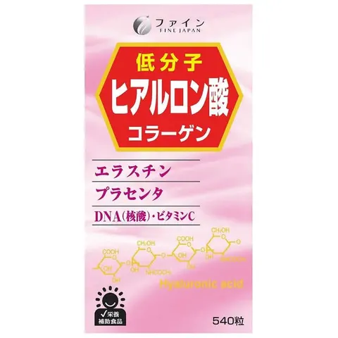 Hyaluronic Acid Комплекс гиалуроновая кислота и коллаген - разглаживает морщины и способствует устранению признаков старения, Fine Japan Hyaluronic Acid, 540 шт