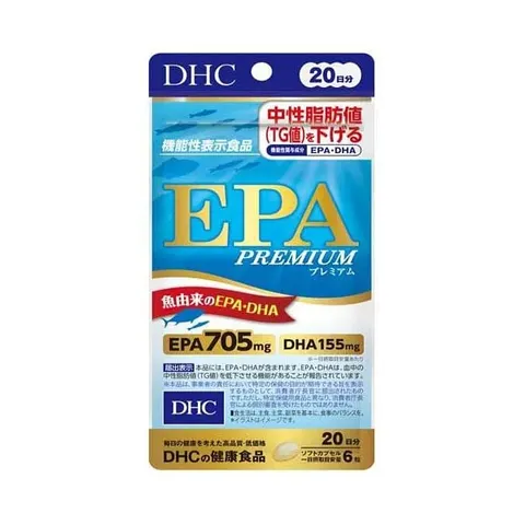 ЕРА Премиум, жирные омега кислоты, на 20 дней, DHC 20 days EPA Premium, 120шт