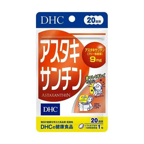 Астаксантин (антиоксидант) для продления молодости, DHC 20 days Astaxanthin, 20шт