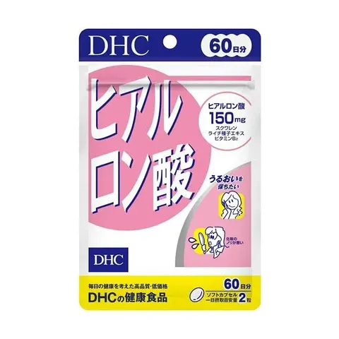Гиалуроновая кислота, для замедления процессов старения, DHC 60 days Hyaluronic Acid, 120шт