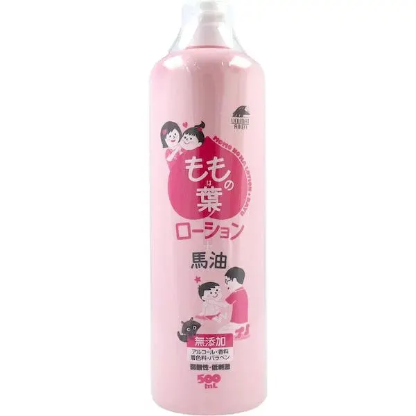 Лосьон из листьев персика + лошадиное масло -  для лица и тела, UNIMAT RIKEN Peach leaf lotion + horse oil, 500 ml